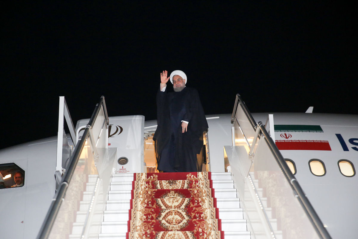 بازگشت روحانی به تهران
