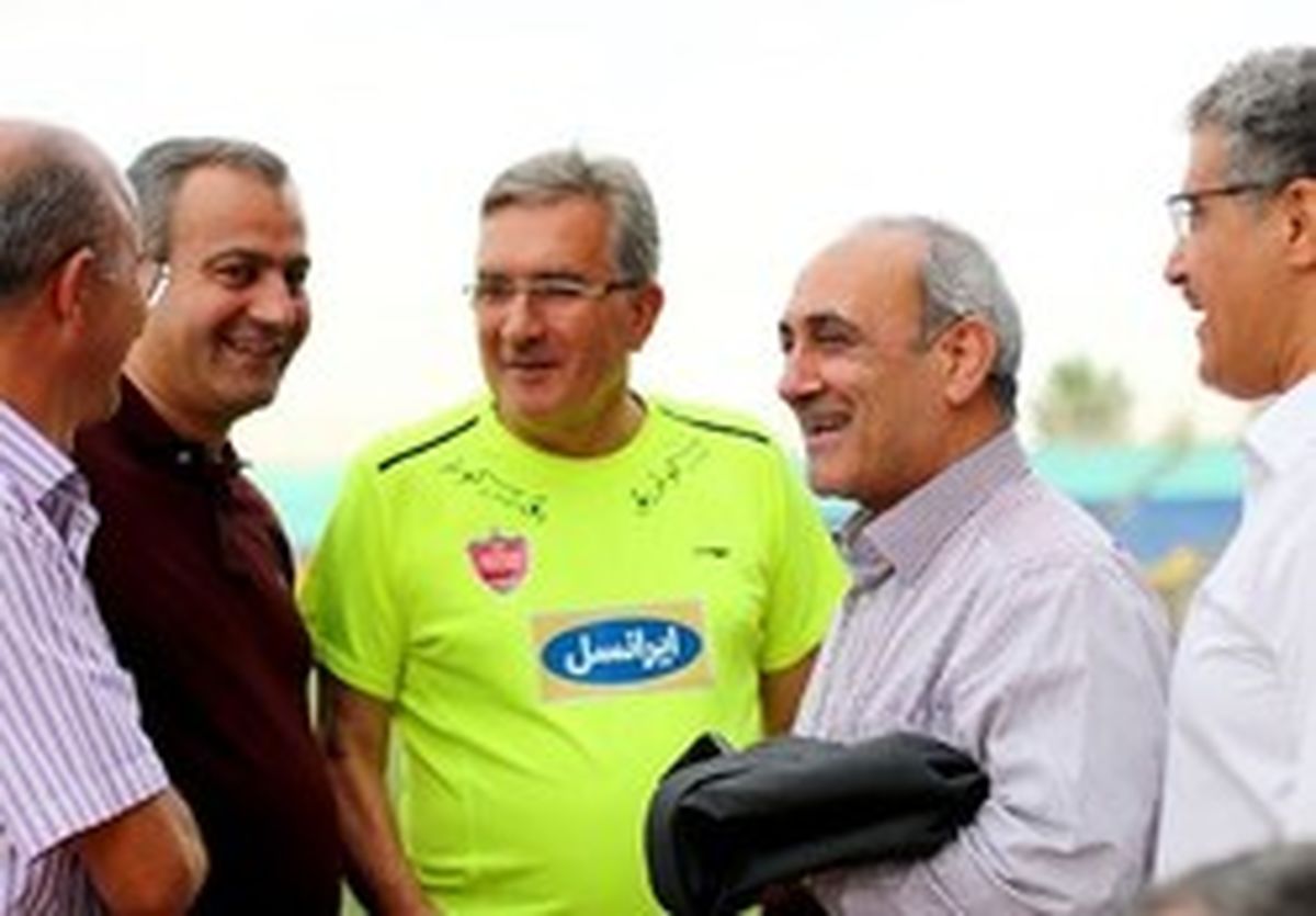 گرشاسبی در تمرین پرسپولیس حاضر شد +تصاویر