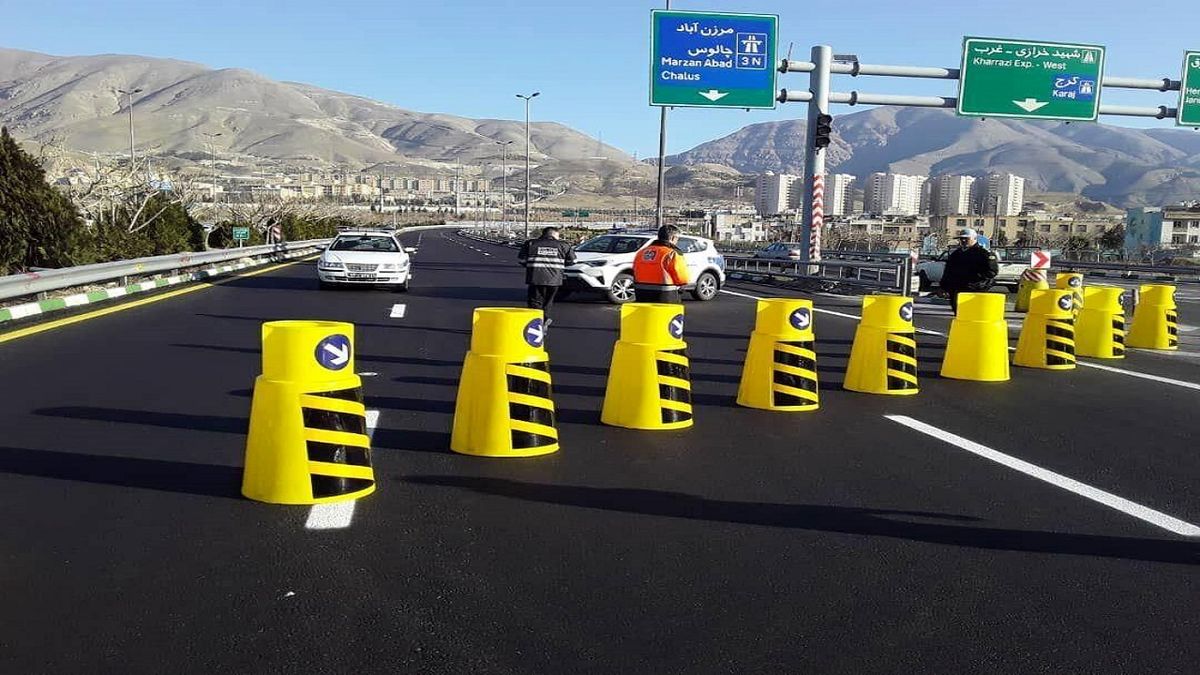 جاده چالوس و آزاد راه تهران_شمال یکطرفه شد
