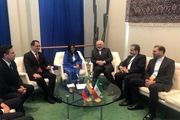 دیدار ظریف با خانم دلسی رودریگرز در نیویورک