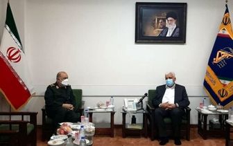 دیدار فرمانده حشدالشعبی عراق با سرلشکر سلامی
