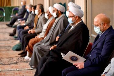 حضور قالیباف در مراسم ختم آیت الله مجتهد شبستری