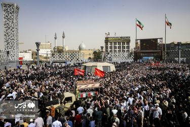 مراسم تشییع پیکر شهید صیاد خدایی/گزارش تصویری