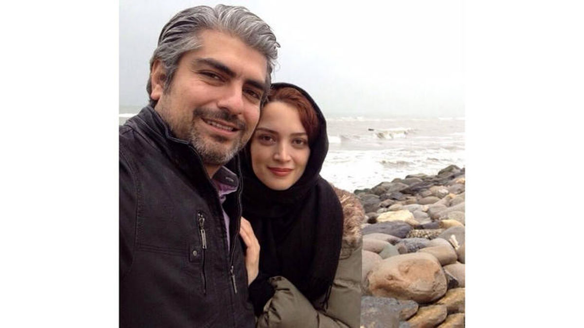 سلفی خاص بازیگر زن و مرد ایرانی لب ساحل/عکس