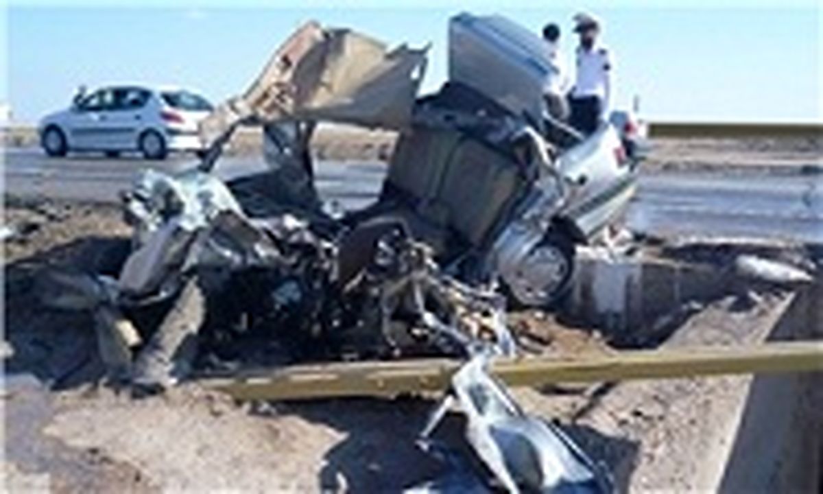 تصادف خونین خودرو معلمان با تانکر