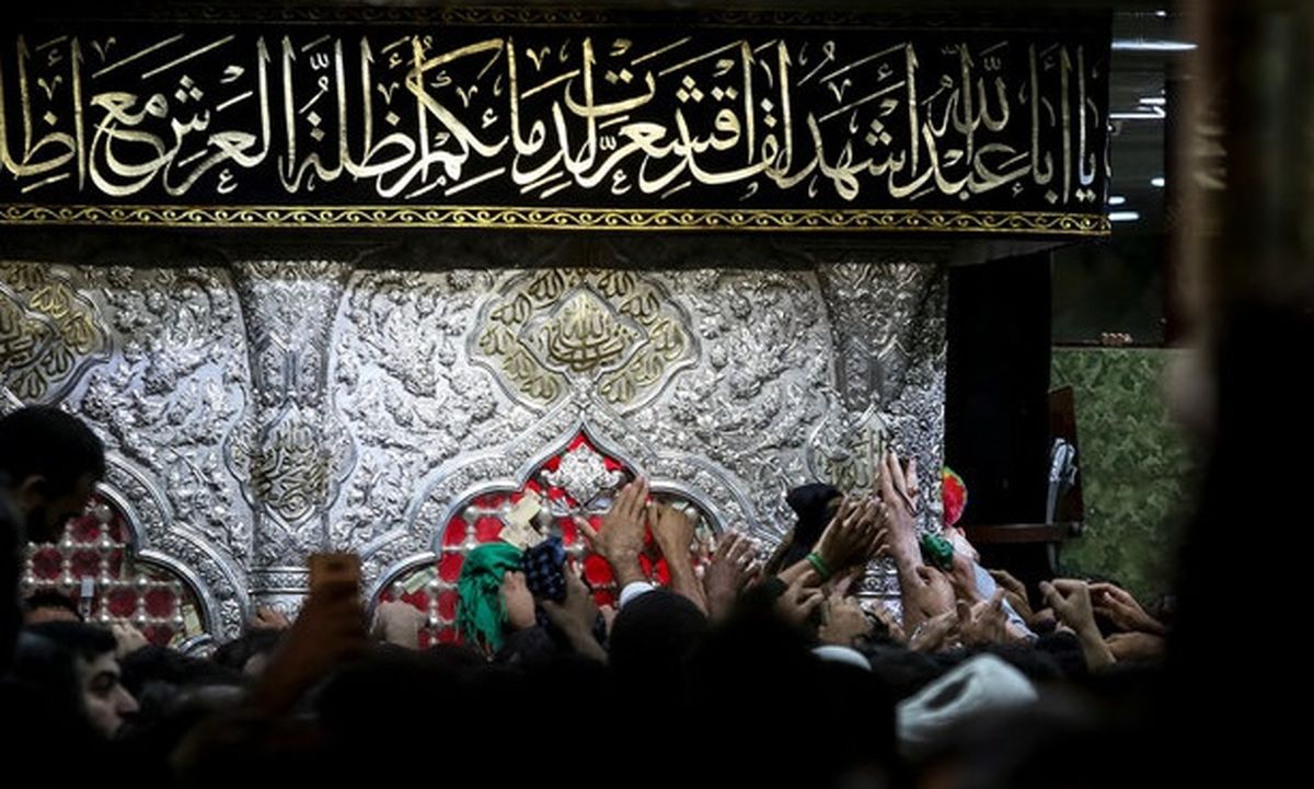 نمایی زیبا و ناب از ضریح امام حسین(ع) /عکس