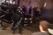 برخورد شدید پلیس آمریکا  با تظاهرات آرام معترضین/ فیلم