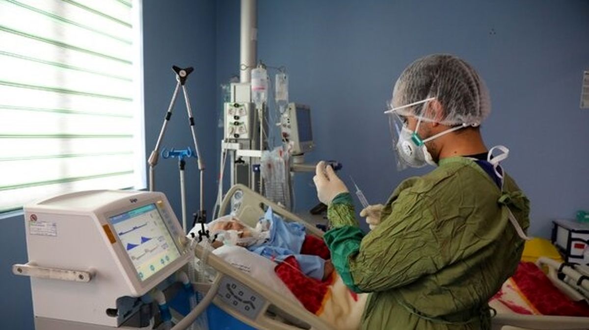 
در بیمارستان مبتلایان به کرونا جبهه را دیدم +عکس
