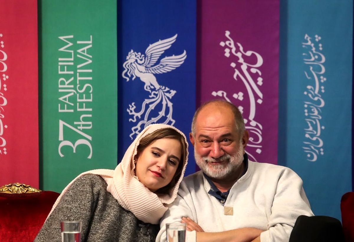 پدر و دختر محبوب سینما در اکران «سرخ پوست»/ عکس