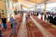 سفره های آسمانی در جوار حرم امام علی(ع)/گزارش تصویری