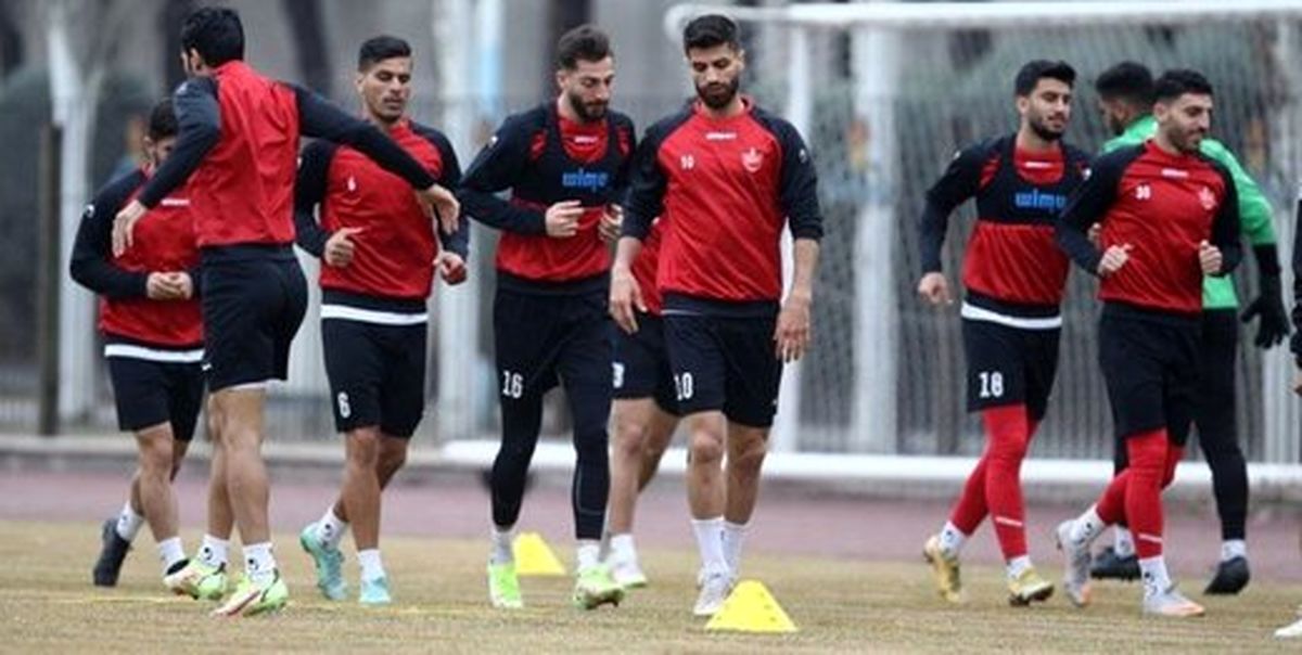 تمرین پرسپولیس با بازگشت یک کرونایی+عکس