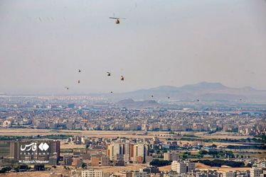 تمرین رژه بالگردی هوانیروز ارتش/گزارش تصویری