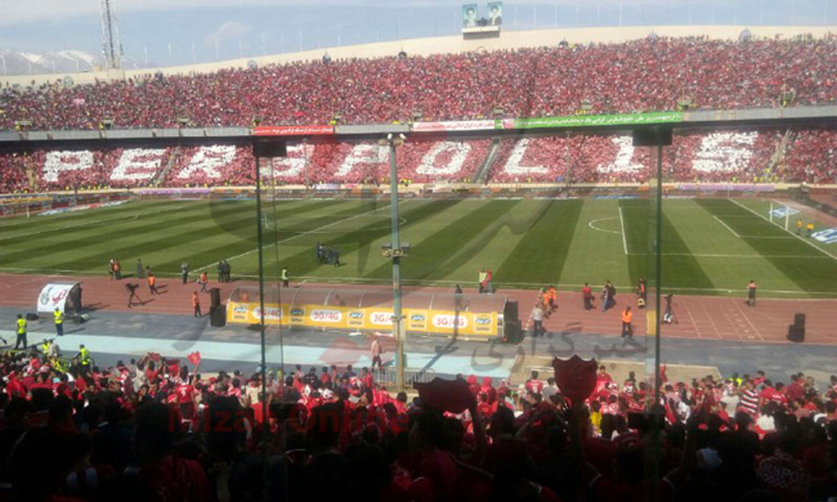 طرح موزائیکی پرسپولیسی ها در جشن قهرمانی