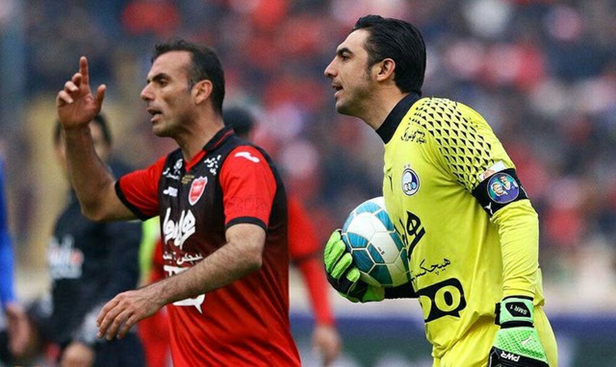 استقبال دروازه بان استقلال از رویارویی با پرسپولیس در لیگ قهرمانان+عکس