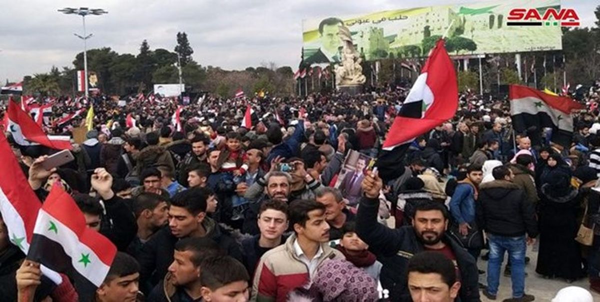 جشن و پایکوبی مردم حلب به مناسبت آزادی کامل شهر+ عکس