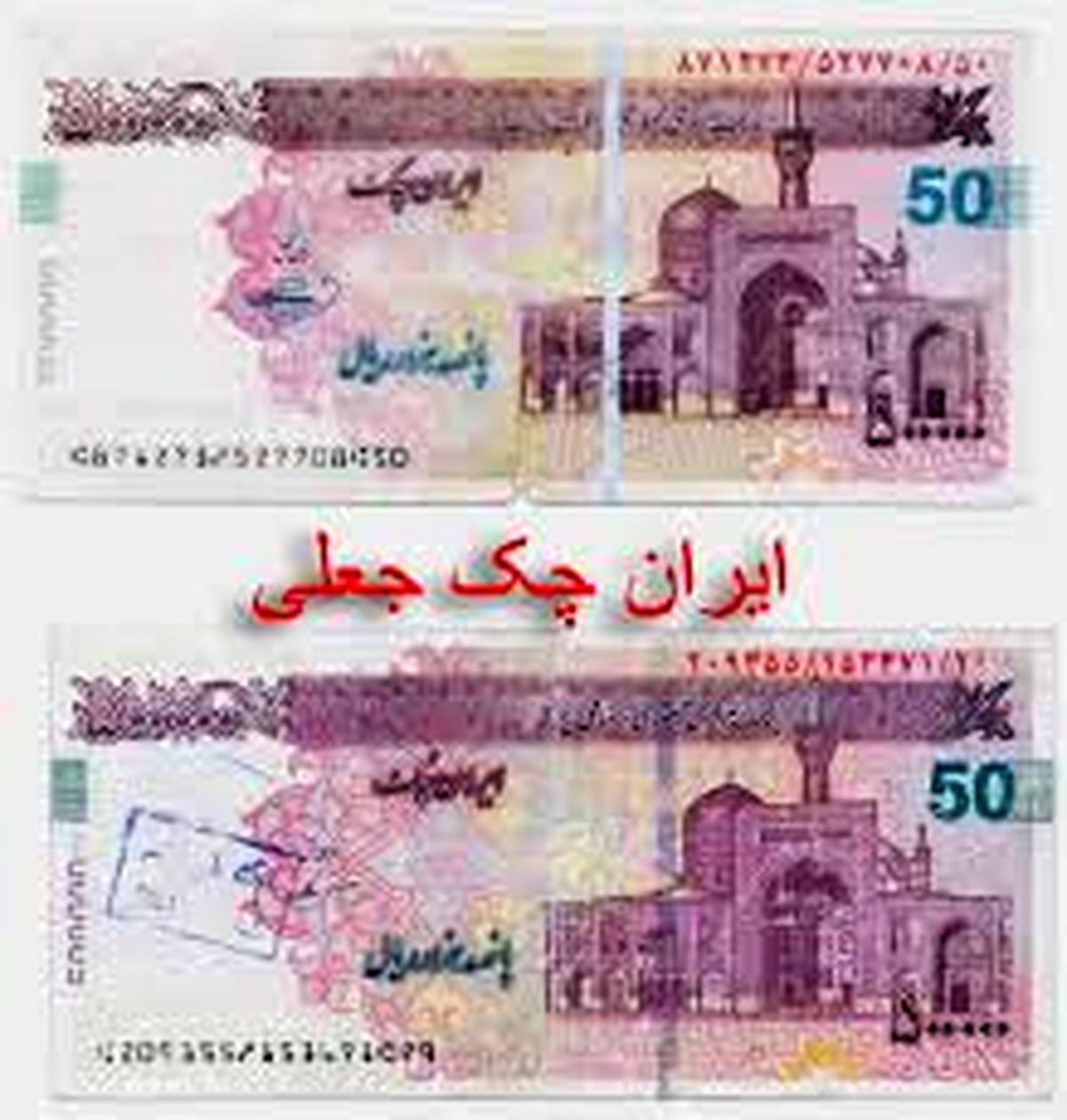 عامل توزیع چک پولهای تقلبی به دام افتاد