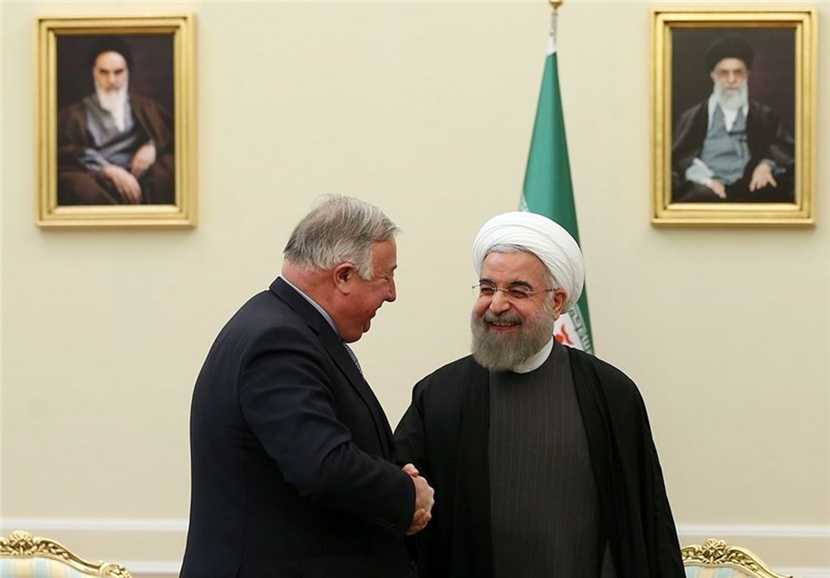 دیدار رئیس مجلس سنای فرانسه با روحانی