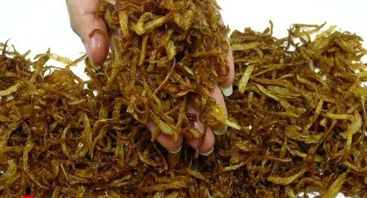 پیازهای سرخ کرده و مواد غذایی خانگی در مغازه ها را هرگز نخرید