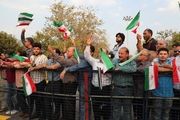 استقبال دوستداران ایران اسلامی از روحانی در فرودگاه