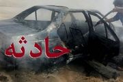 فوت ۲ نفر بر اثر آتش سوزی خودرو پژو ۴۰۵