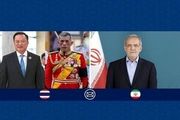 
ارسال پیام پزشکیان به پادشاه تایلند
