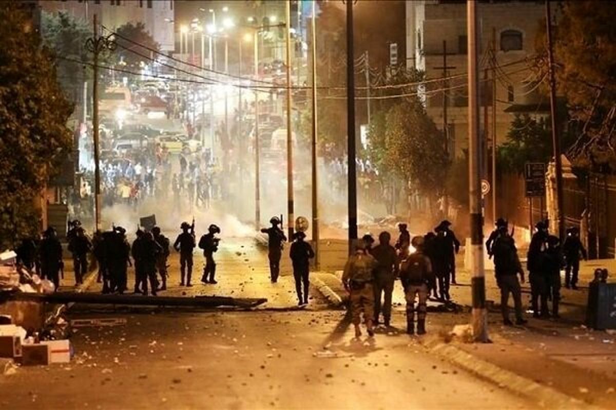درگیری فلسطینی ها با نظامیان اشغالگر در نابلس