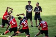 تمرین پنالتی زنی آقای گل پرسپولیس