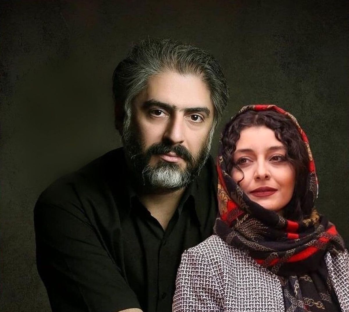 جدیدترین سلفی دونفره ساره بیات و همسرش /عکس