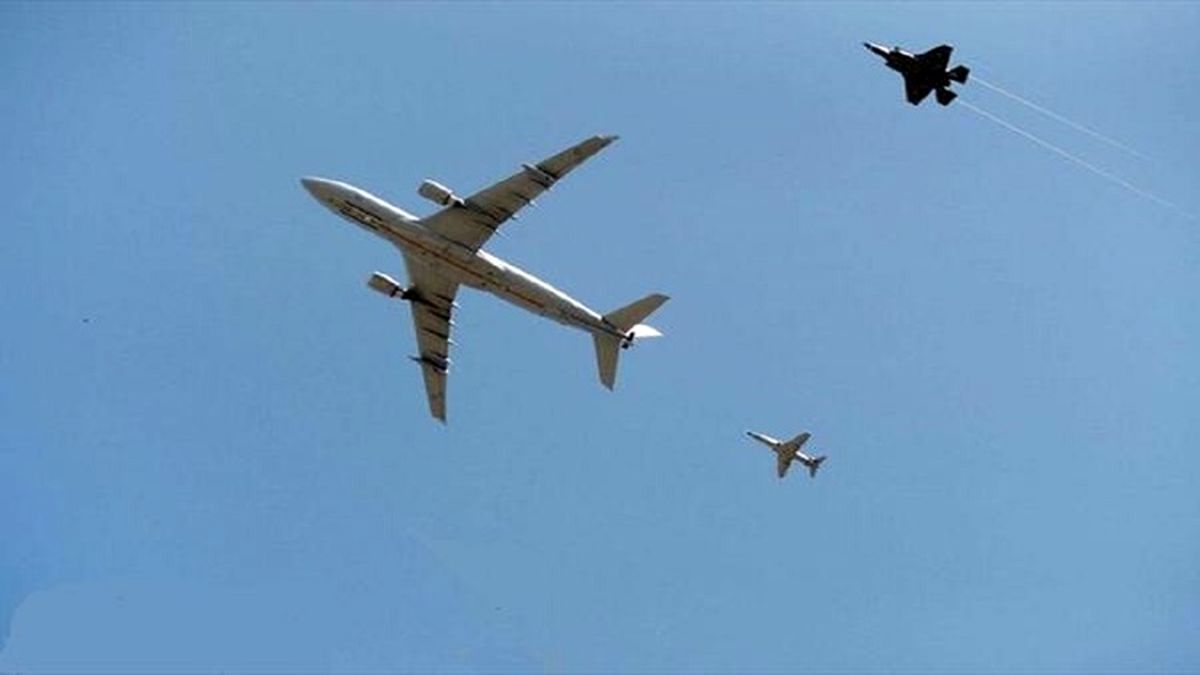 دلیل مزاحمت جنگده های آمریکایی برای هواپیمای ماهان ایران