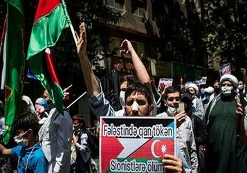 تجمع در محکومیت جنایات رژیم صهیونیستی