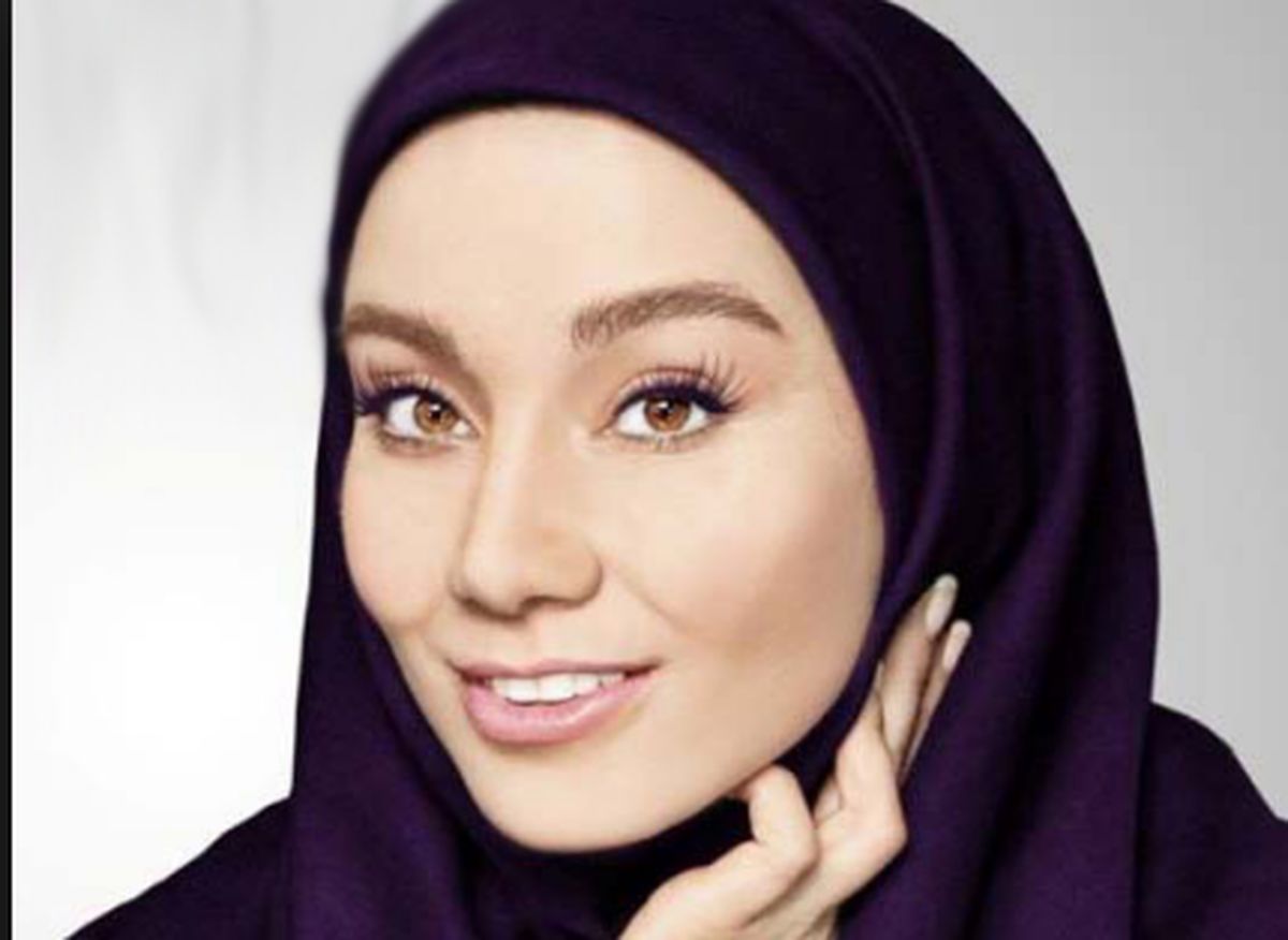 گریم عجیب و غریب خانم بازیگر/ عکس