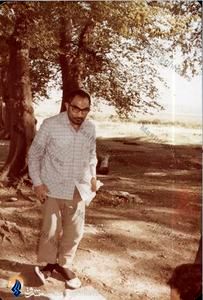 شهید سید اسدالله لاجوردی در محوطه دادستانی کل کشور