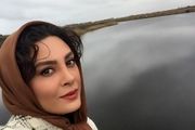 حدیثه تهرانی و همسرش در دل کوه /عکس
