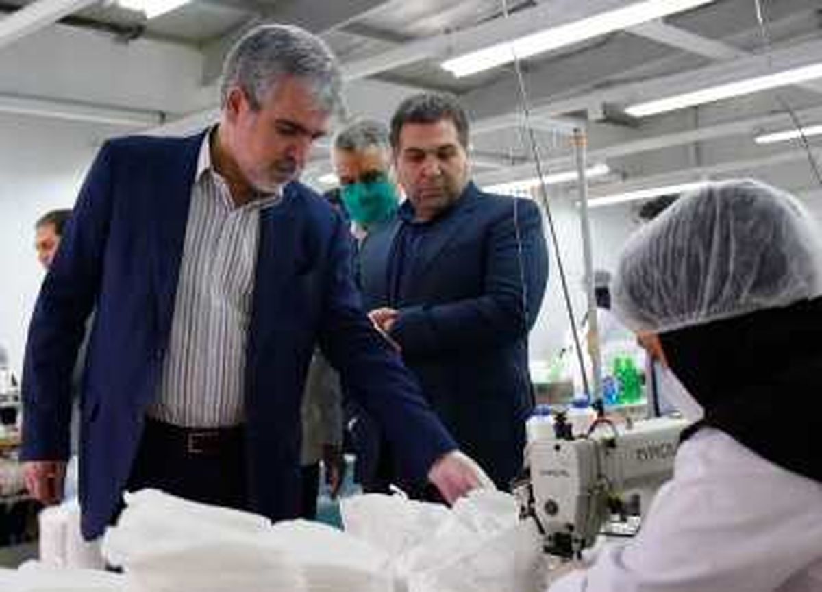 راه‌اندازی جهادی دو سایت تولید ماسک بهداشتی در سایپا