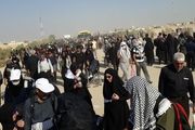 بازگشت زائران اربعین حسینی از مرز شلمچه/ عکس