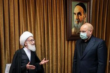 دیدار رئیس مجلس شورای اسلامی با مراجع عظام تقلید در قم/گزارش تصویری