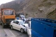 تصادف زنجیره‌ای، در محور همدان به ساوه ۹ کشته و مجروح برجای گذاشت 