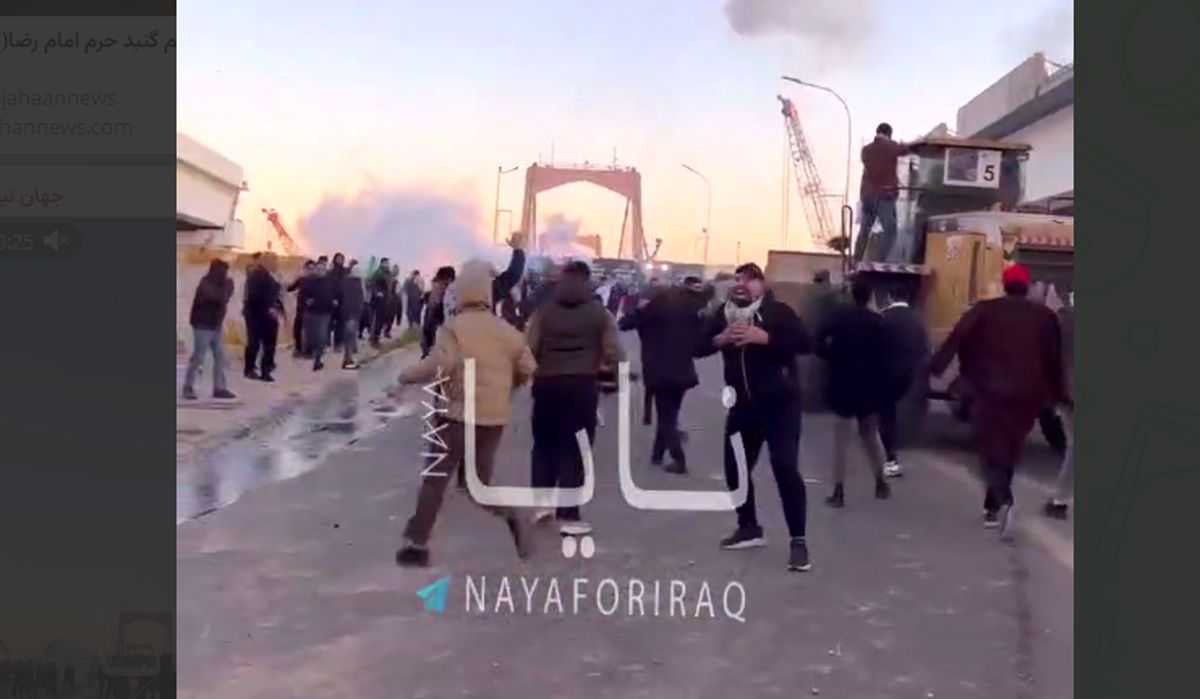  آغاز درگیری‌ها در عراق مقابل سفارت آمریکا