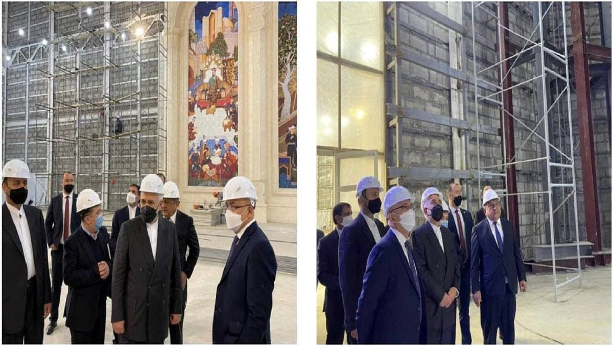 بازدید ظریف از مرکز تمدن اسلامی تاشکند