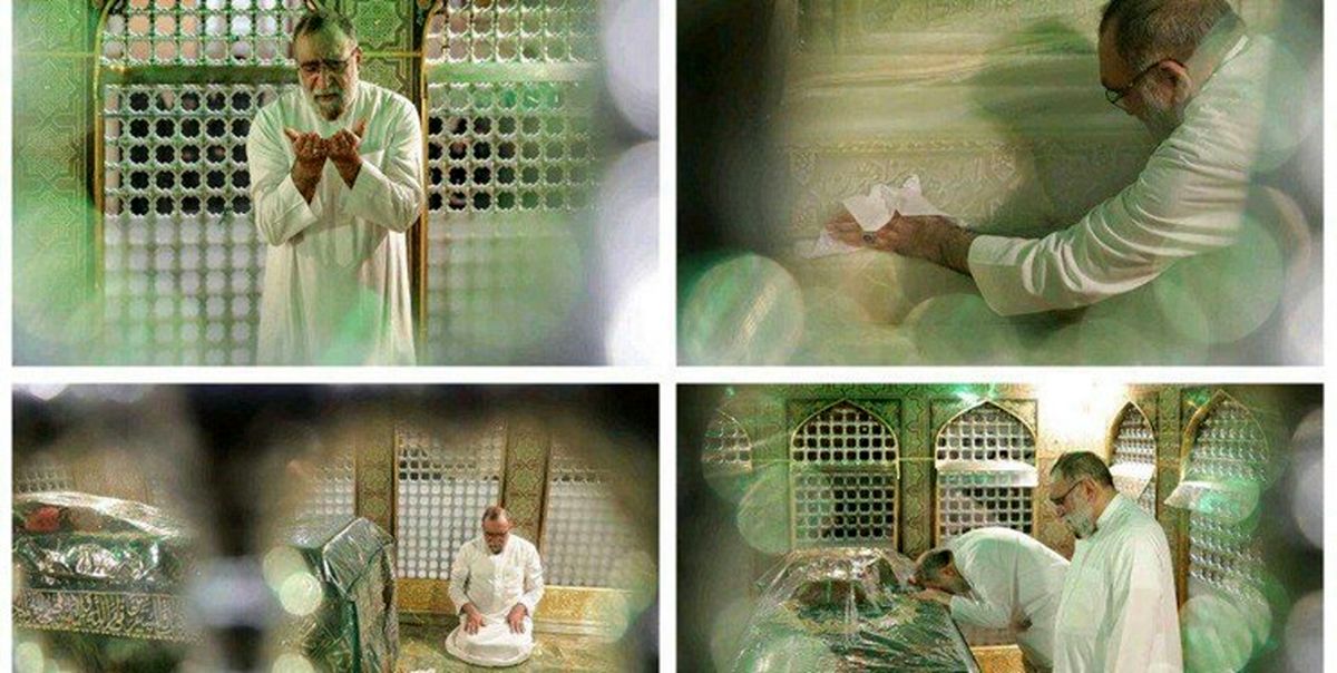 ضریح مطهر امام رضا(ع) همزمان با آغاز ماه مبارک شعبان غبارروبی شد