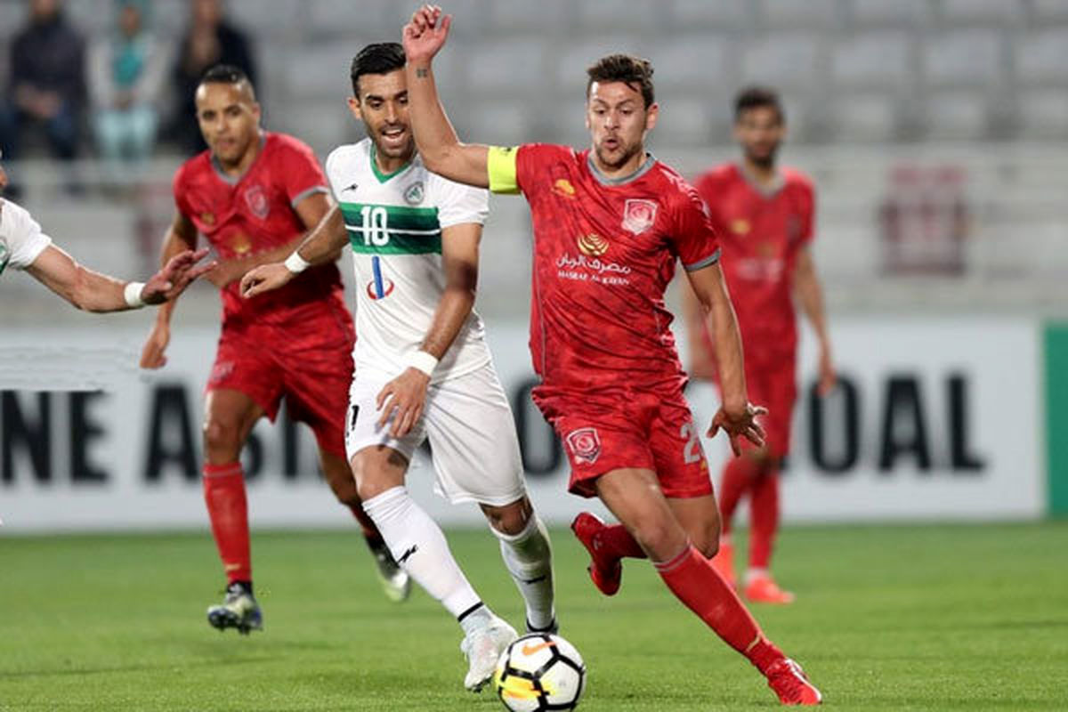 توقف الدحیل قبل از بازی با پرسپولیس