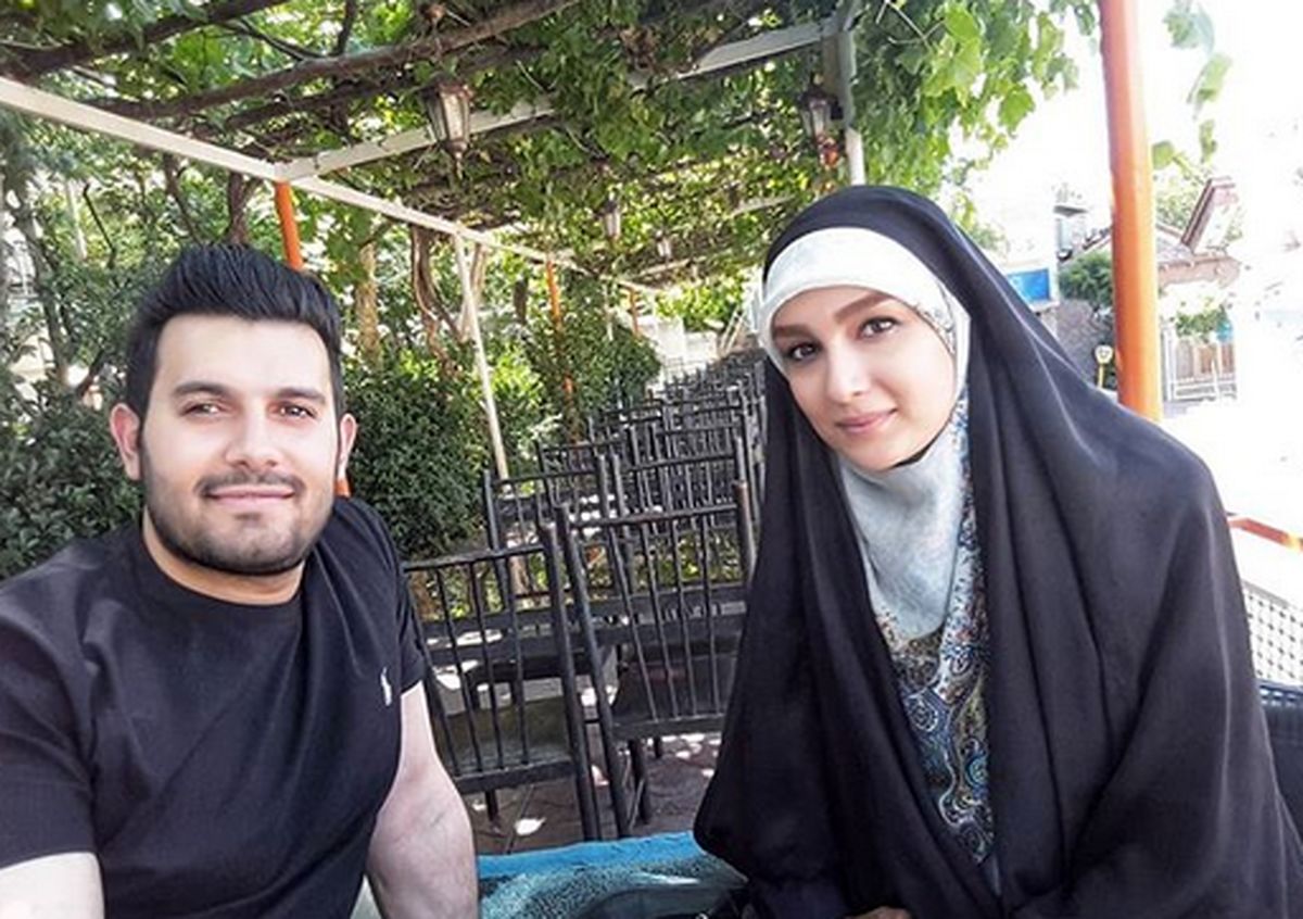 استایل کرونایی خانم مجری و همسرش/ عکس