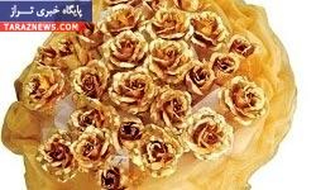 دسته‌گل‌ میلیاردی‌ عروس‌ در ایران + عکس