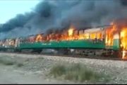 
۶۴ کشته در حریقِ قطار مسافربری در پاکستان
