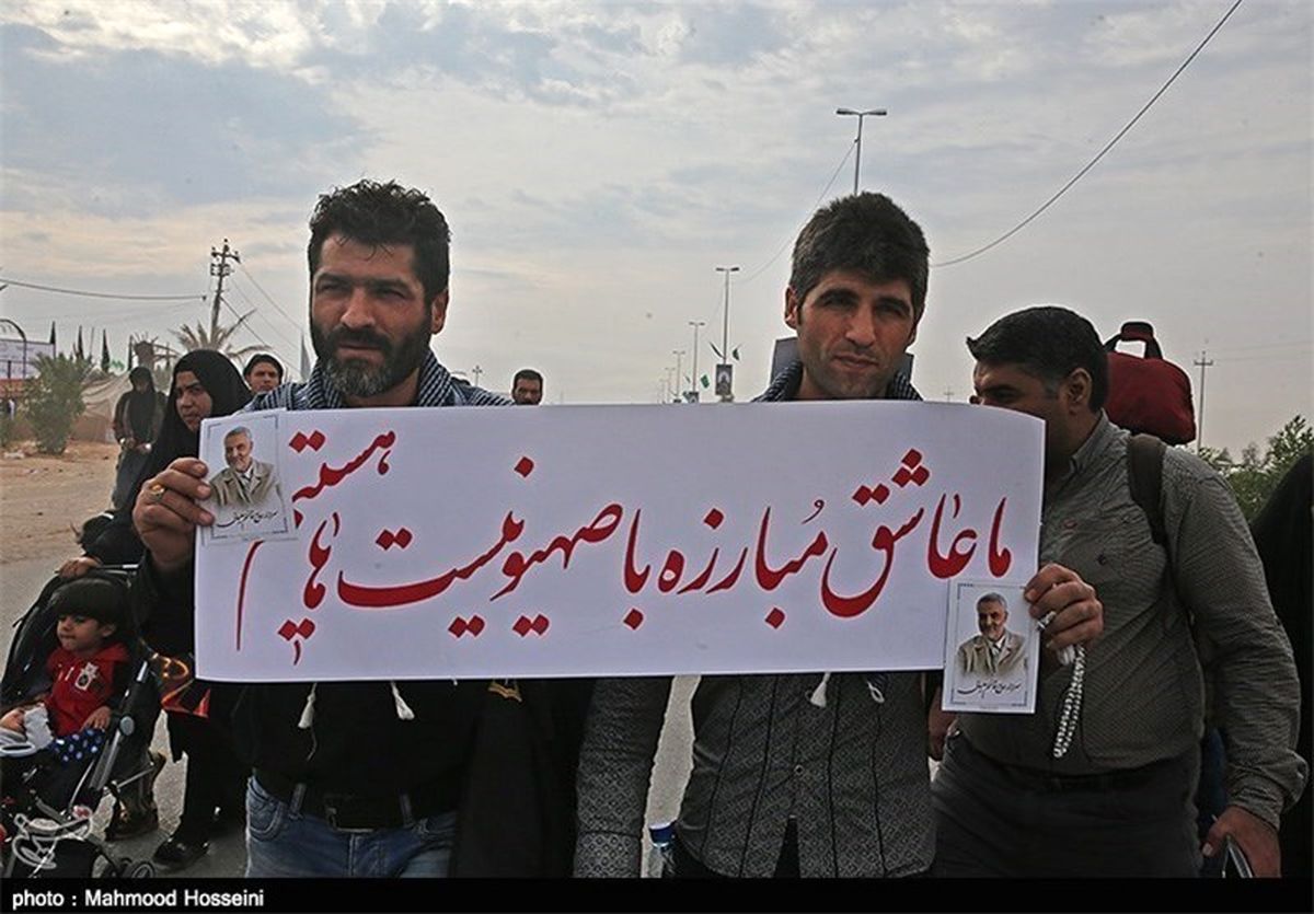 مانور محبوبیت «ژنرال قاسم سلیمانی» در بزرگ‌ترین راهپیمایی جهان 