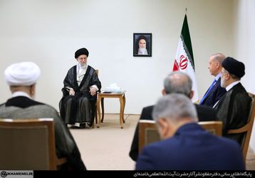 دیدار رئیس‌جمهور ترکیه با رهبر معظم انقلاب/گزارش تصویری