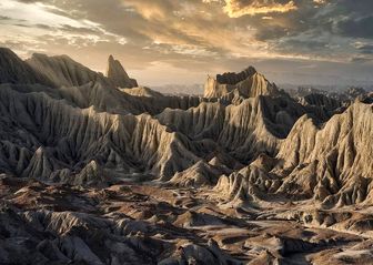 
کوه‌های شگفت‌انگیز مریخی +عکس
