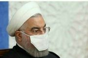 ماسک عجیب حسن روحانی در نشست امروز شورای هماهنگی اقتصادی/عکس