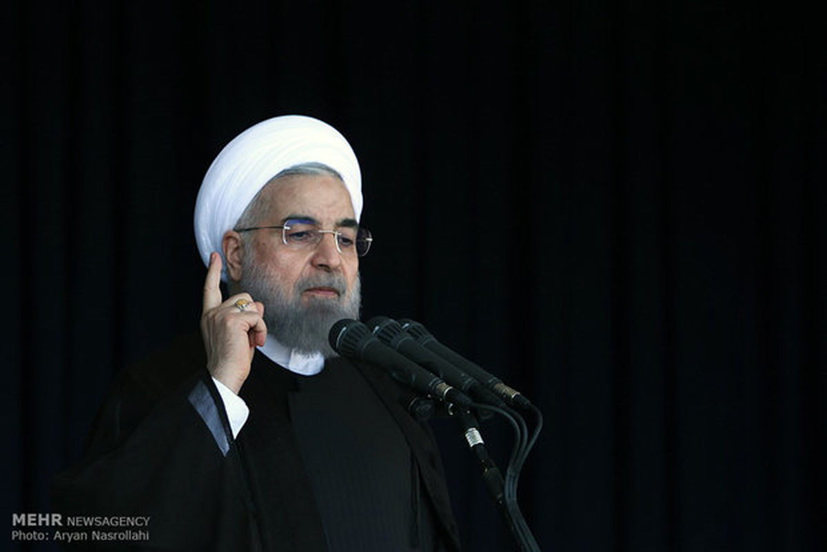 روحانی: نمی گذاریم اموال ایران به‌راحتی از حلقوم آمریکایی‌ها فرو رود