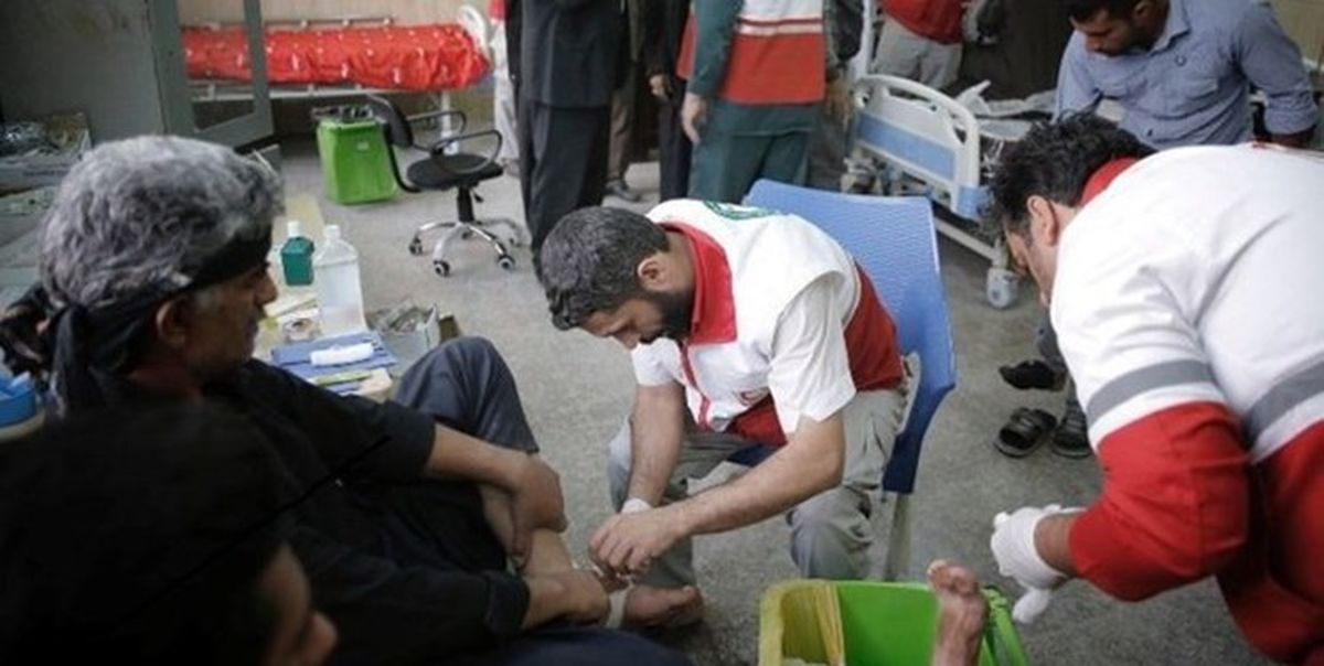 تداوم خدمات هلال احمر تا پایان ماه صفر برای زائران در عتبات